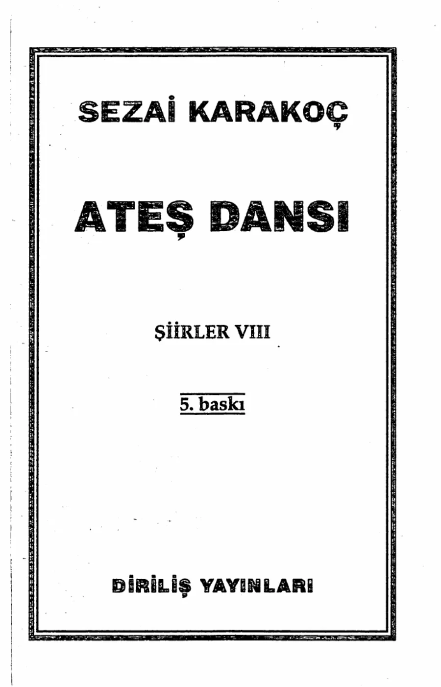 Ateş Dansı kapak görseli