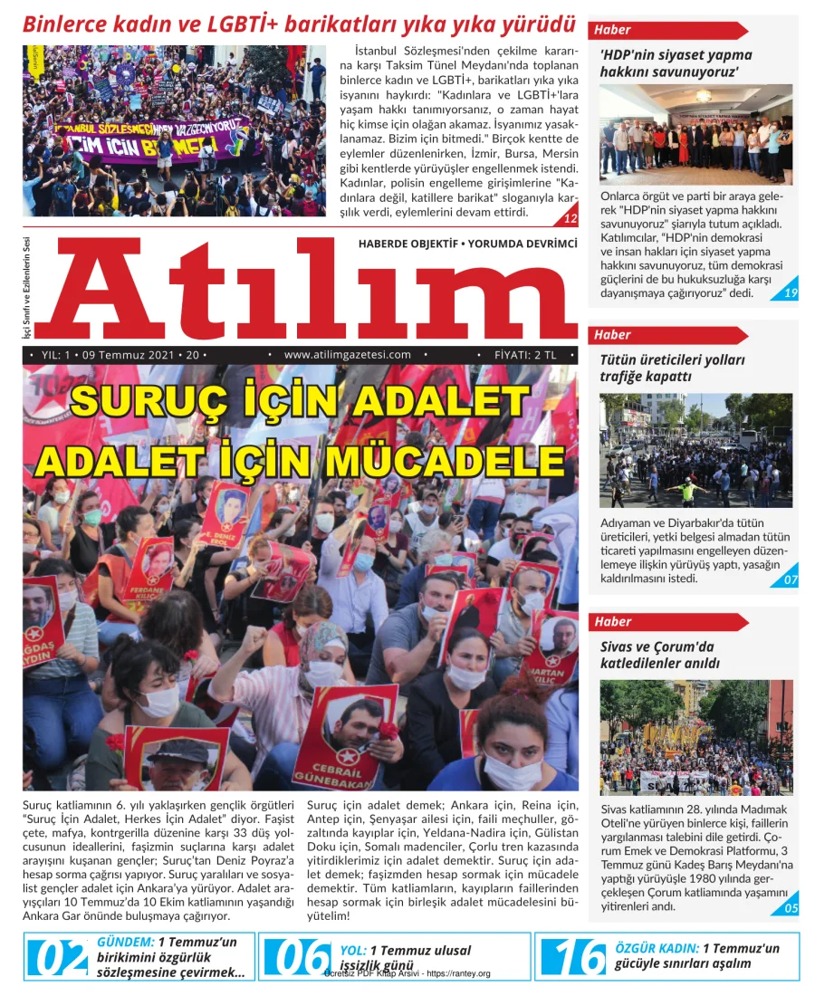 Atılım 2021 Sayı 20 kapak görseli
