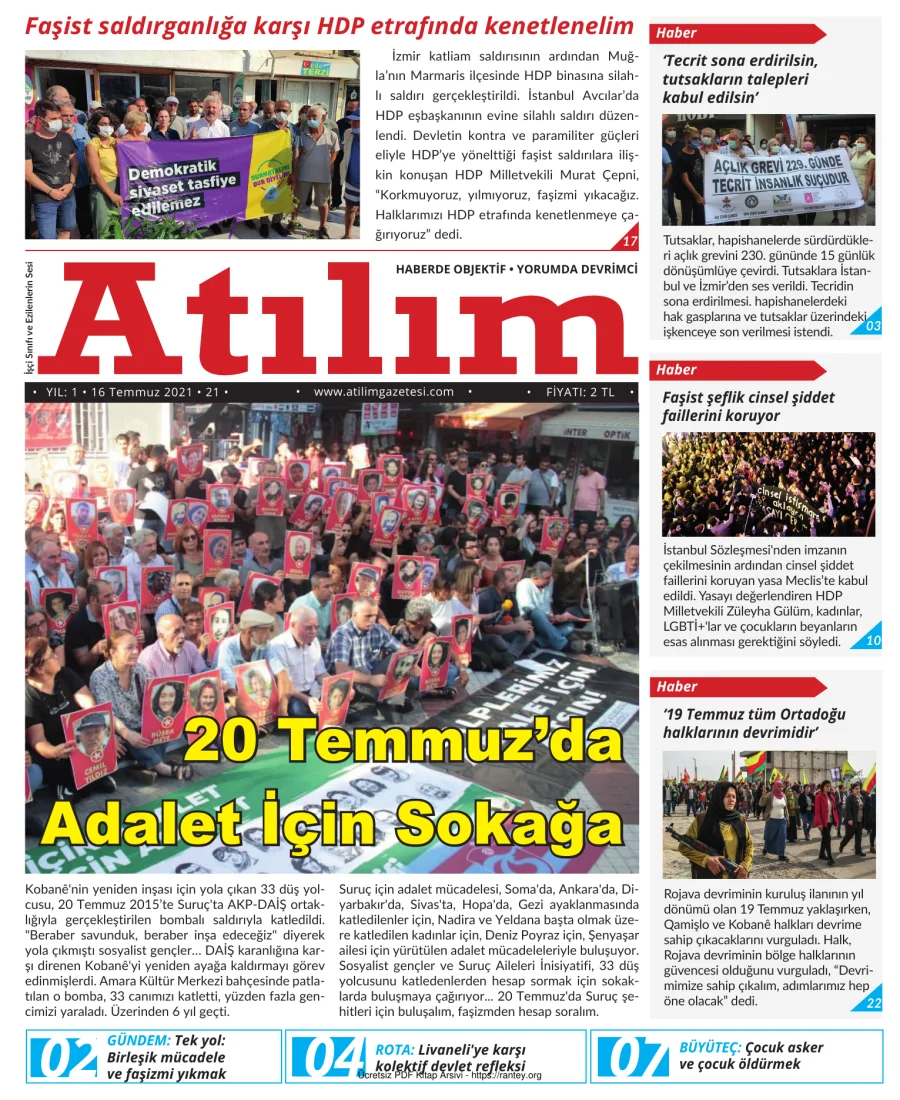 Atılım 2021 Sayı 21 kapak görseli