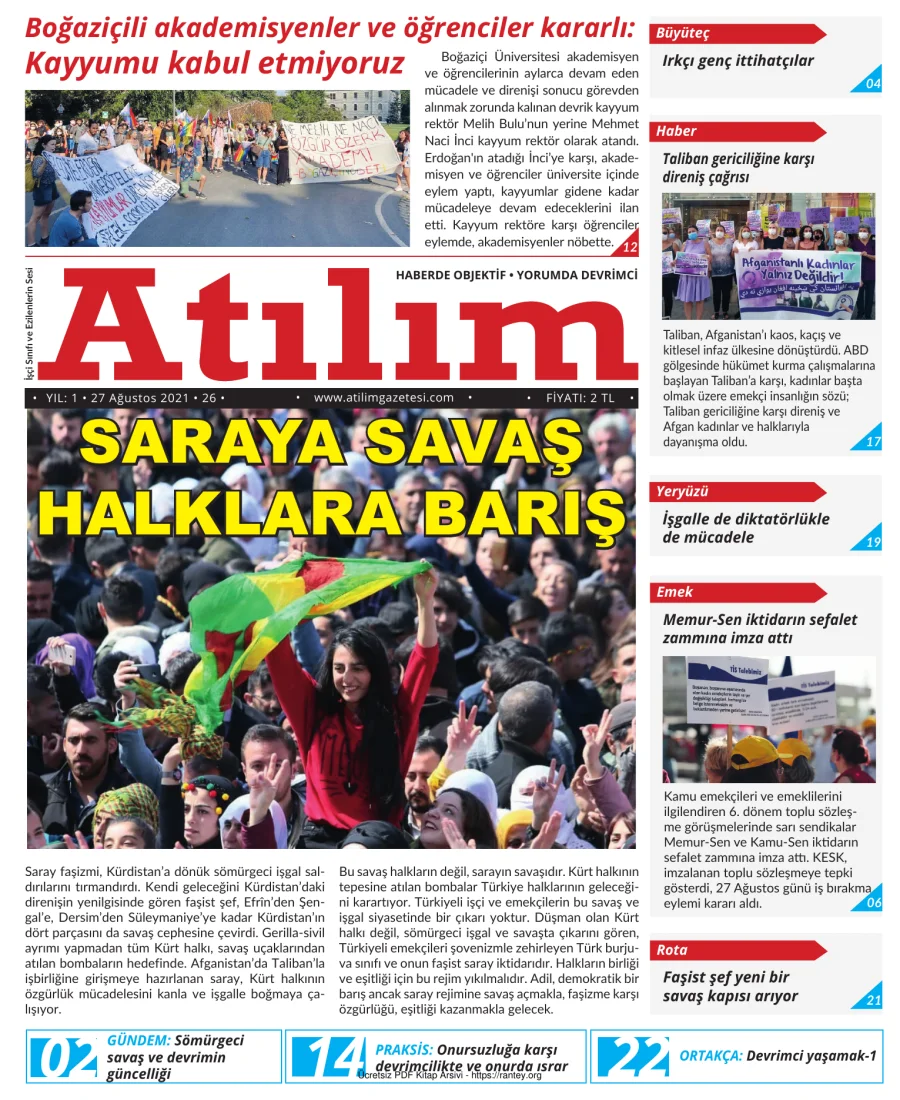 Atılım 2021 Sayı 26 kapak görseli