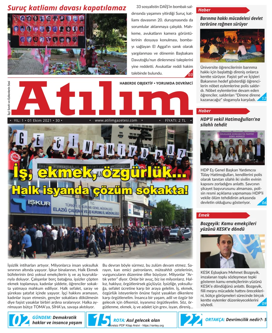 Atılım 2021 Sayı 30 kapak görseli