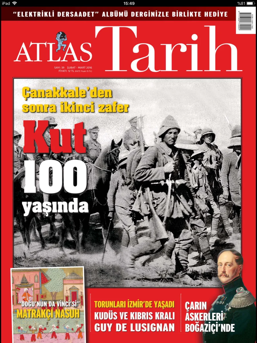 Atlas Tarih Sayı 39 - Şubat-Mart 2016 PDF kapak görseli