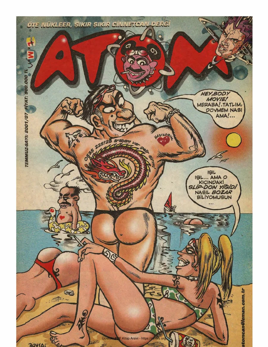 Atom 2001 Sayı 07 kitap kapağı