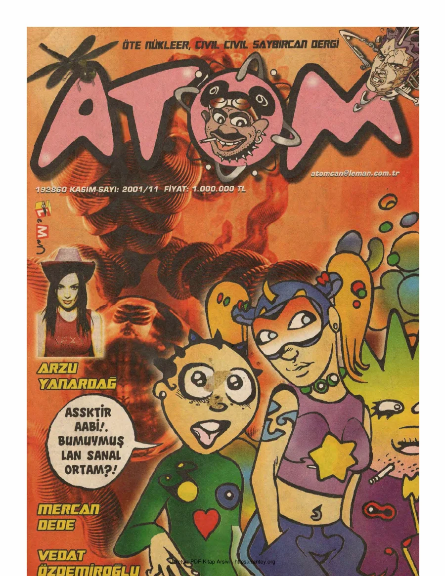 Atom 2001 Sayı 11 kitap kapağı