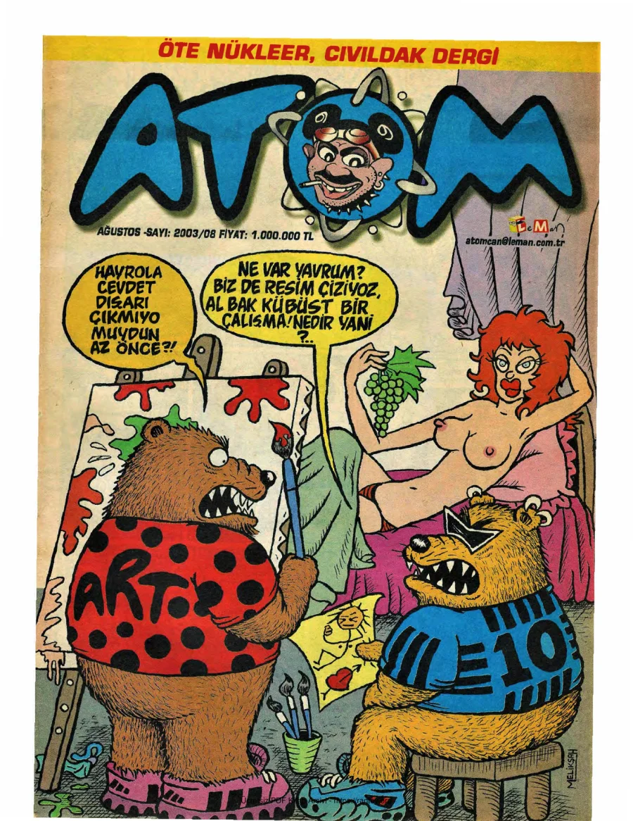 Atom 2003 Sayı 08 kitap kapağı