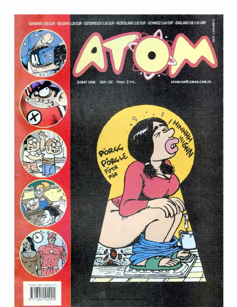 Atom 2008 Sayı 02 kitap kapağı