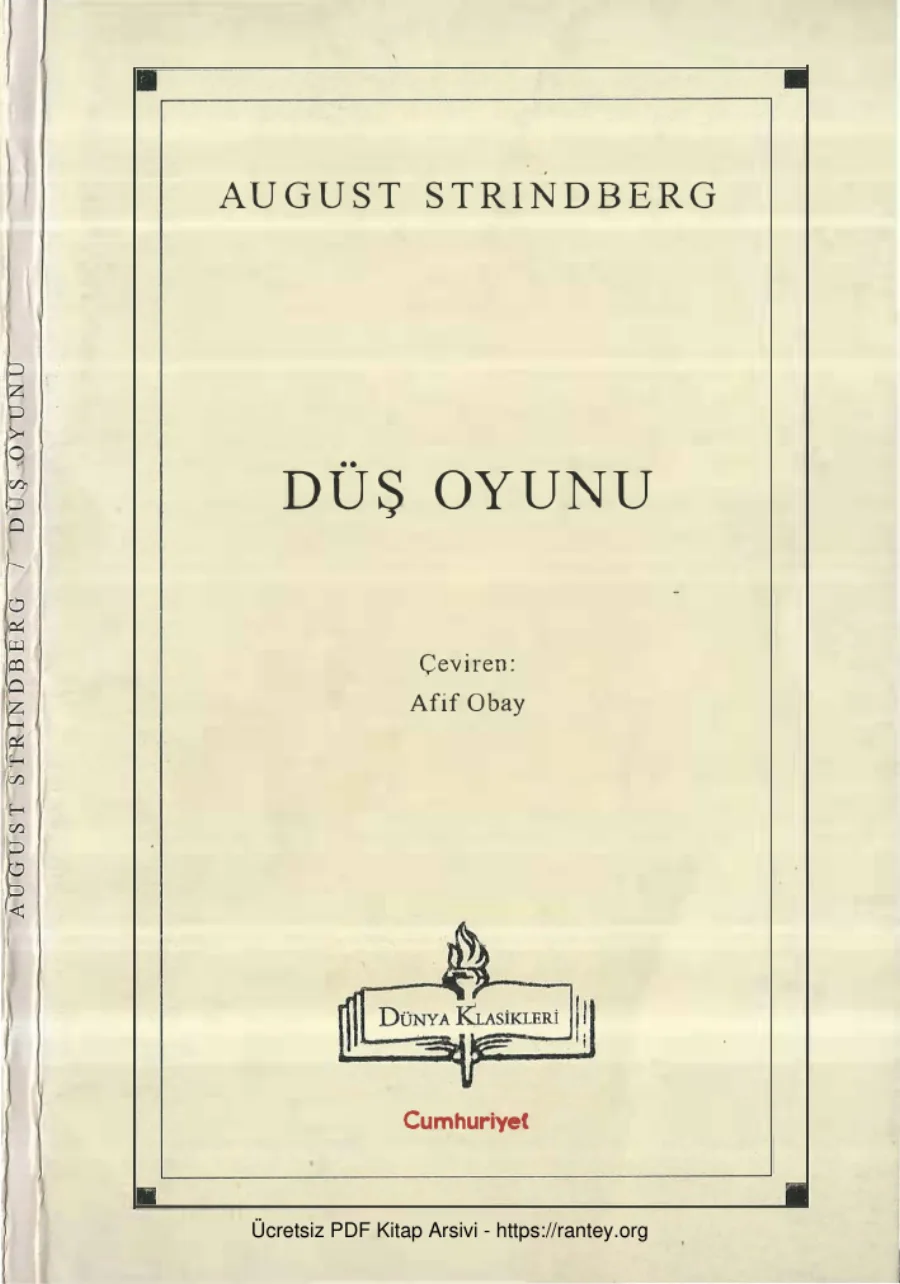 August Strinderg Düş Oyunu kapak görseli