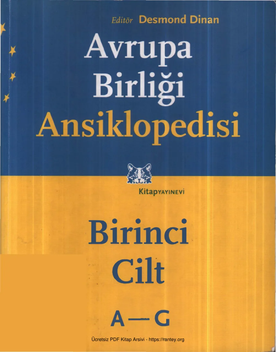 Avrupa Birliği Ansiklopedisi Cilt I A G kapak görseli