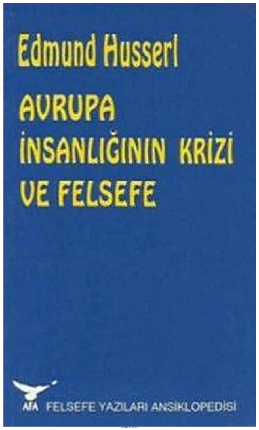 Avrupa İnsanlığının Krizi ve Felsefe kapak görseli