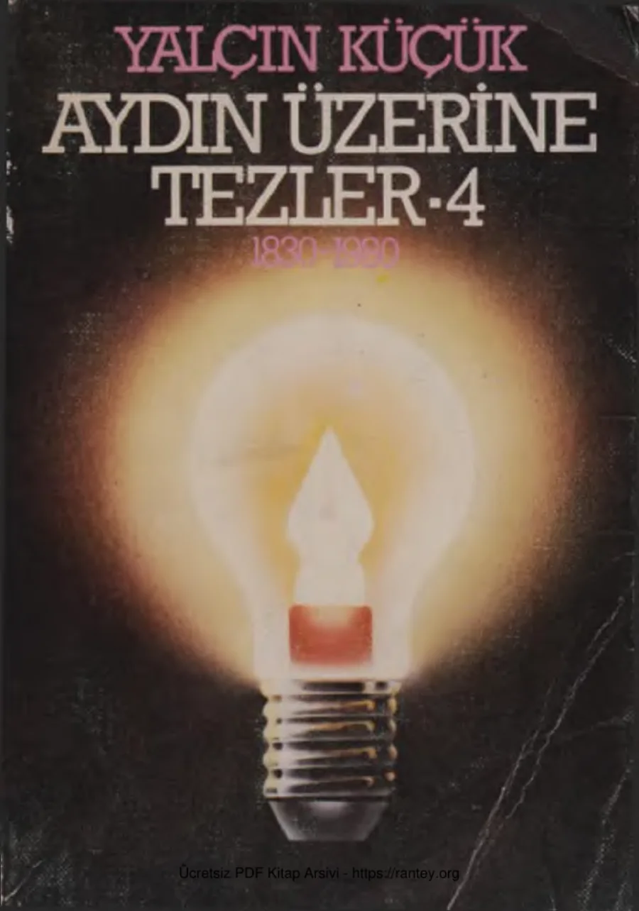 Aydın Üzerine Tezler 4 Tekin Yayınevi kapak görseli