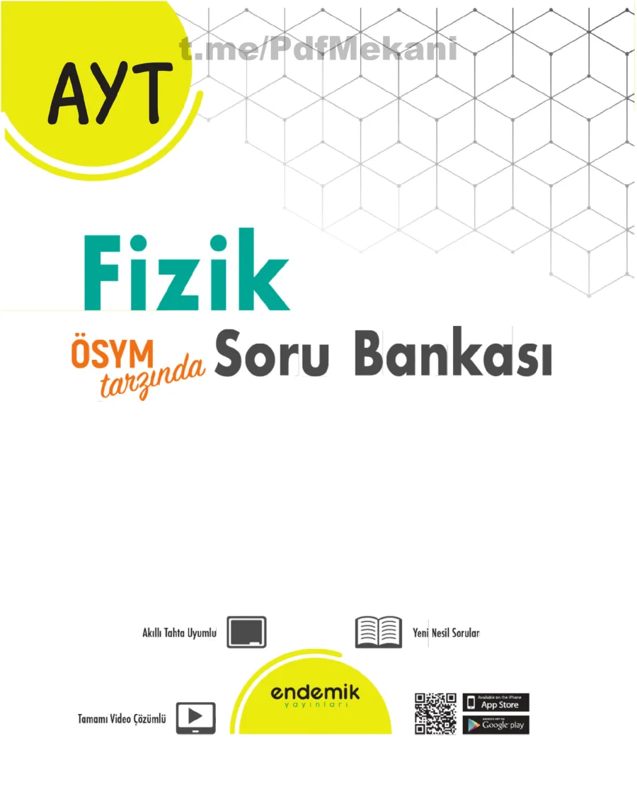 AYT Fizik Soru Bankası 2022 PDF kapak görseli