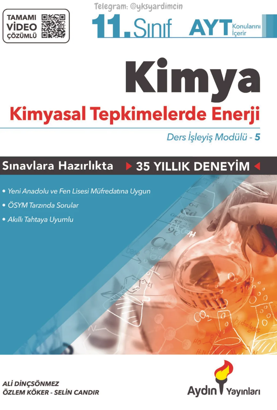 AYT Kimya Kimyasal Tepkimelerde Enerji PDF kapak görseli