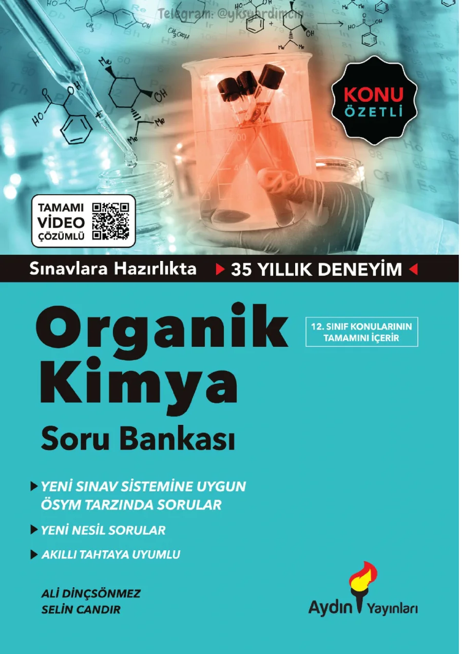 AYT Kimya Organik Kimya Soru Bankası PDF kapak görseli