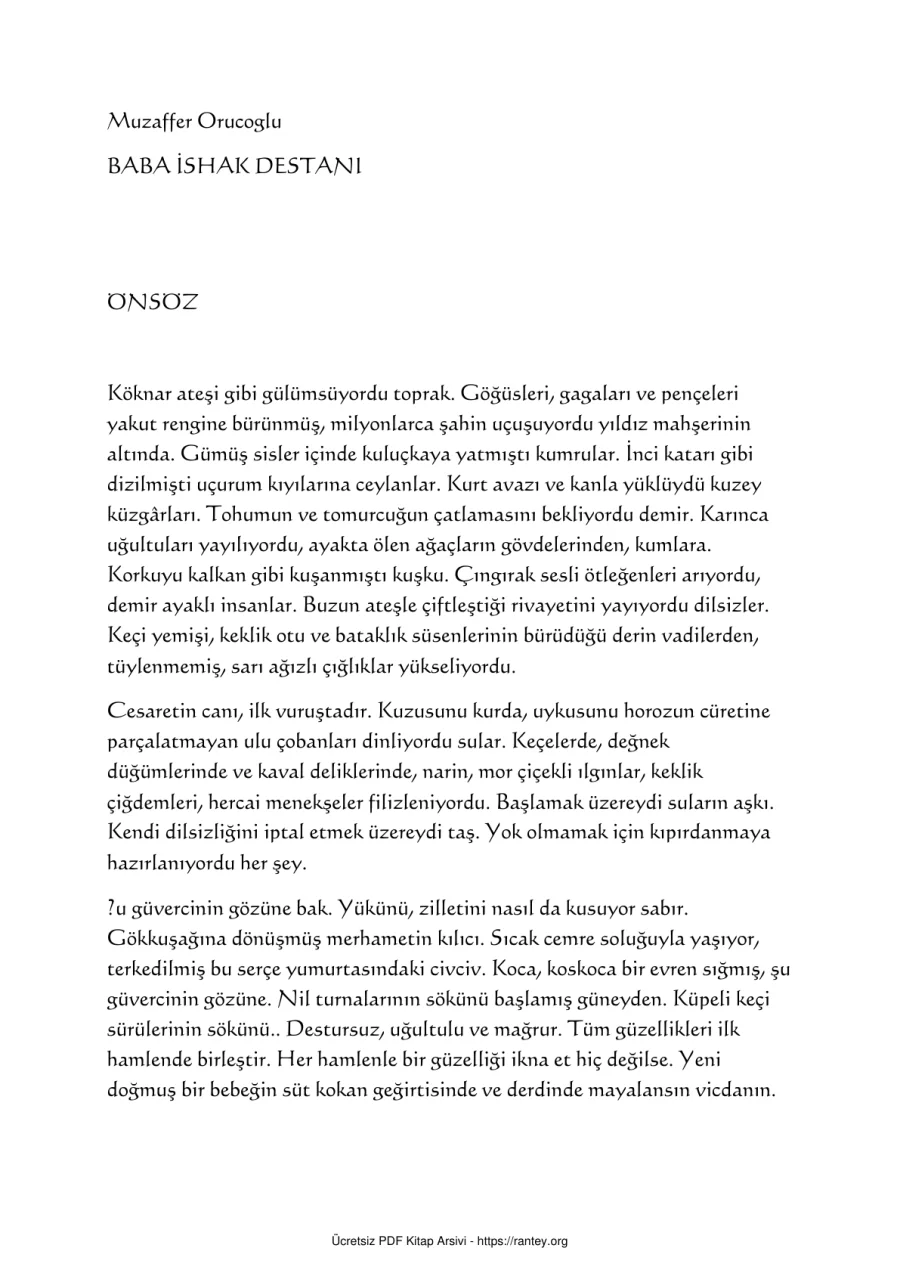 Baba Ishak Destani kapak görseli