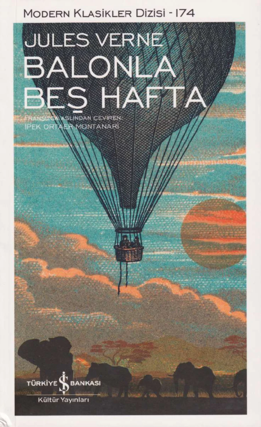Balonla Beş Hafta Seyahat kitap kapağı