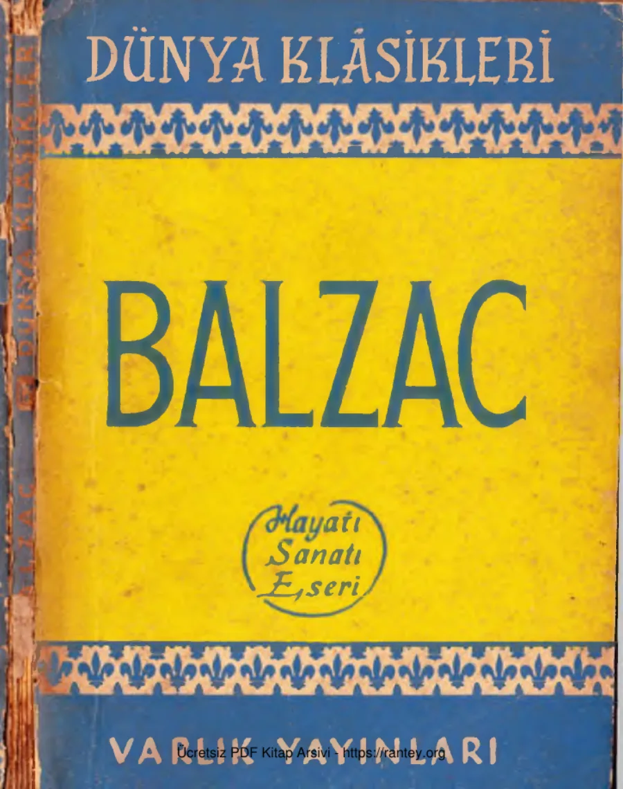 Balzac Hayatı Sanatı Eserleri kapak görseli