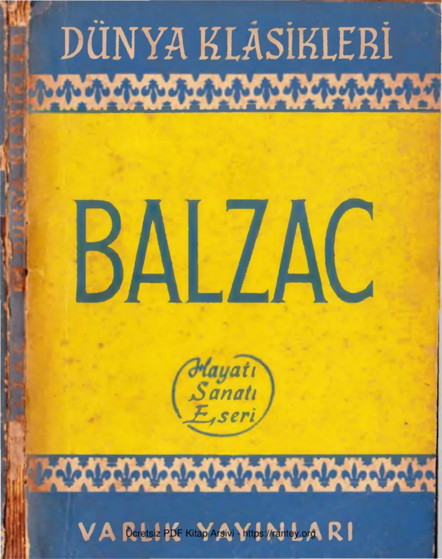 Balzac Hayatı Sanatı Eserleri kapak görseli