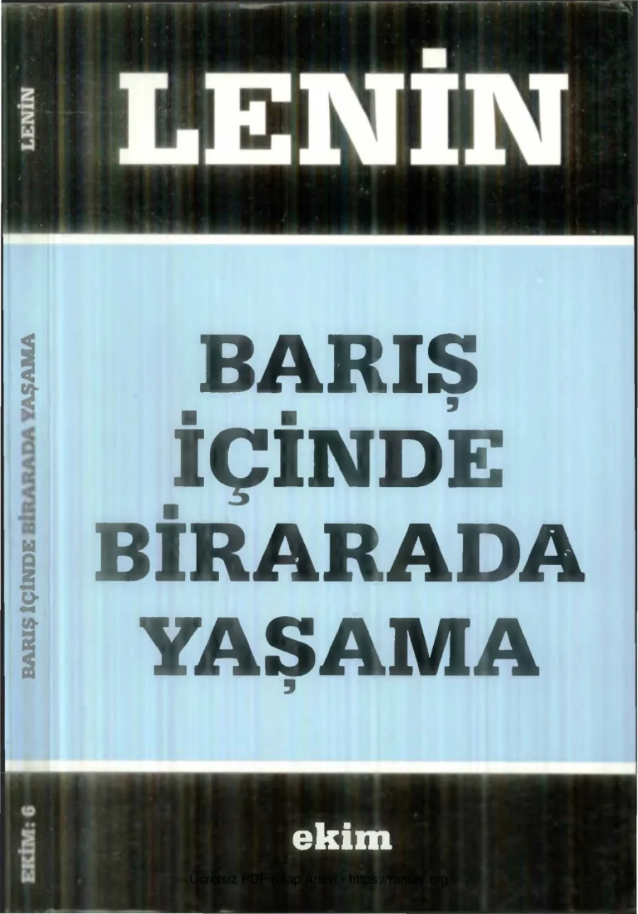 Barış İçinde Bir Arada Yaşama Ekim Yayınları kapak görseli