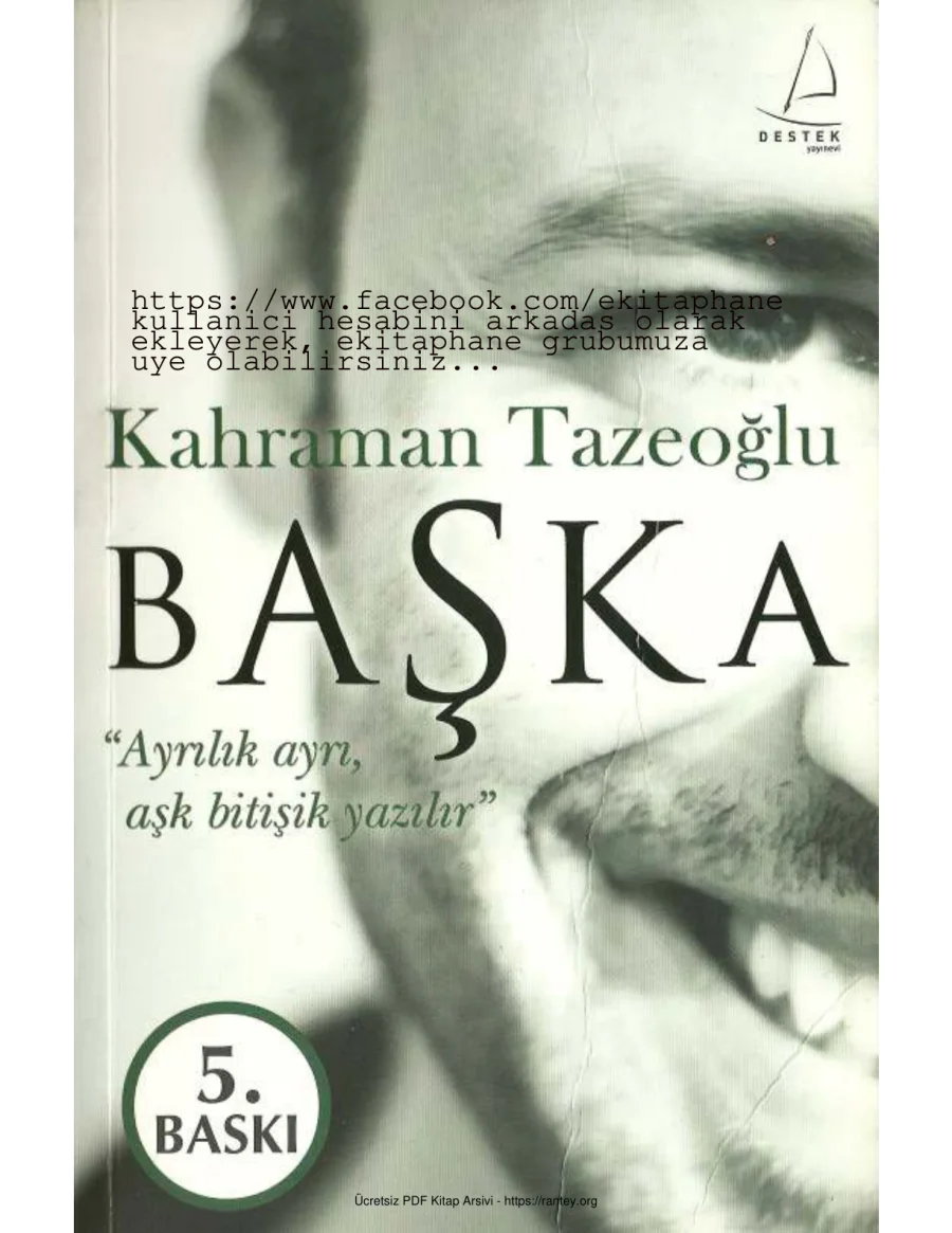 Başka Ayrılık ayrı aşk bitişik yazılır kapak görseli