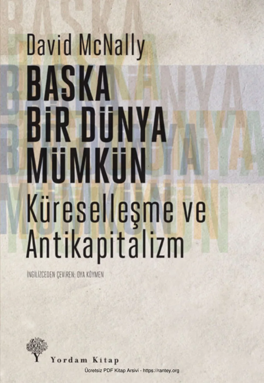 Başka Bir Dünya Mümkün Küreselleşme ve Antikapitalizm kapak görseli