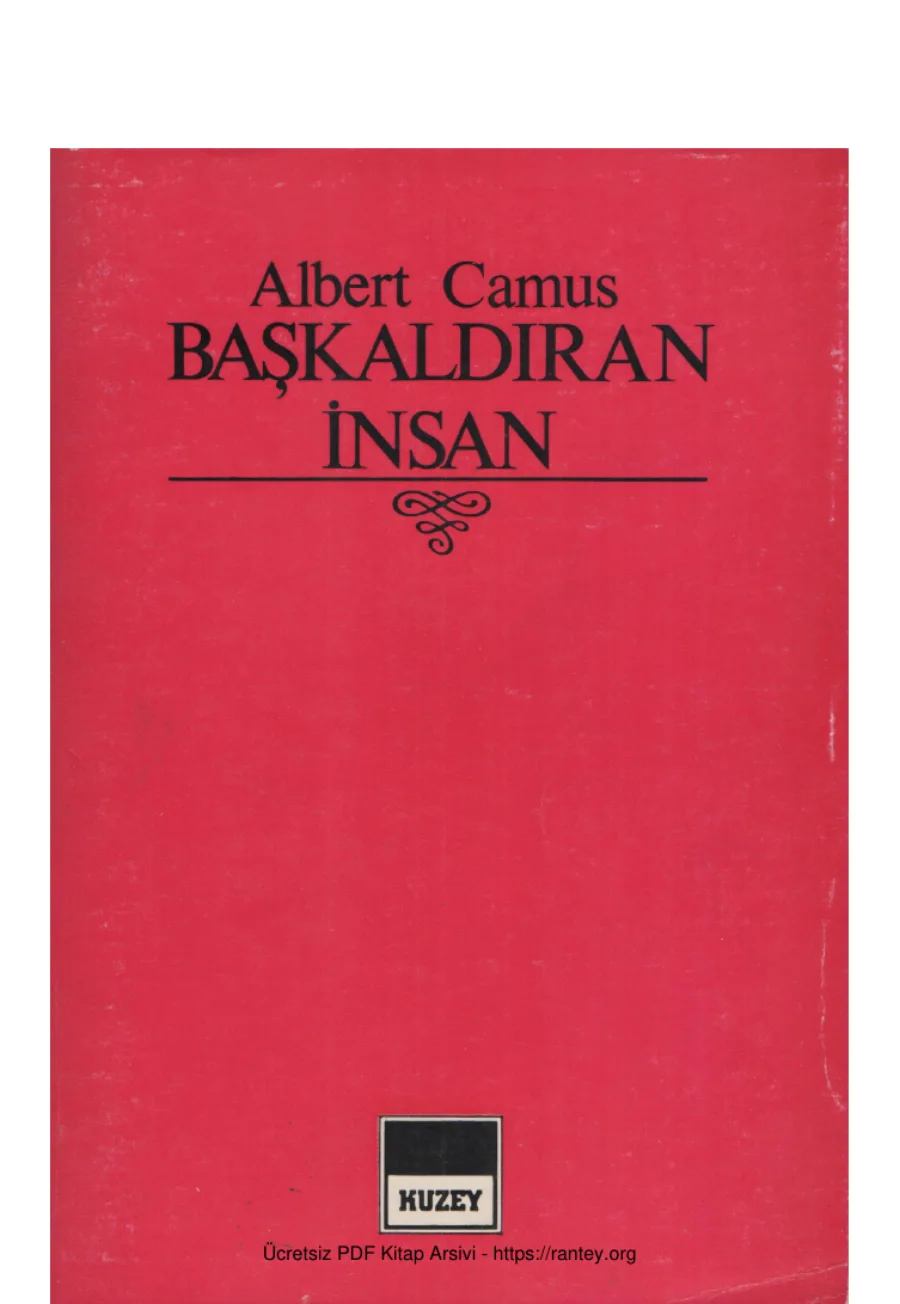 Başkaldıran İnsan Kuzey Yayınları kapak görseli