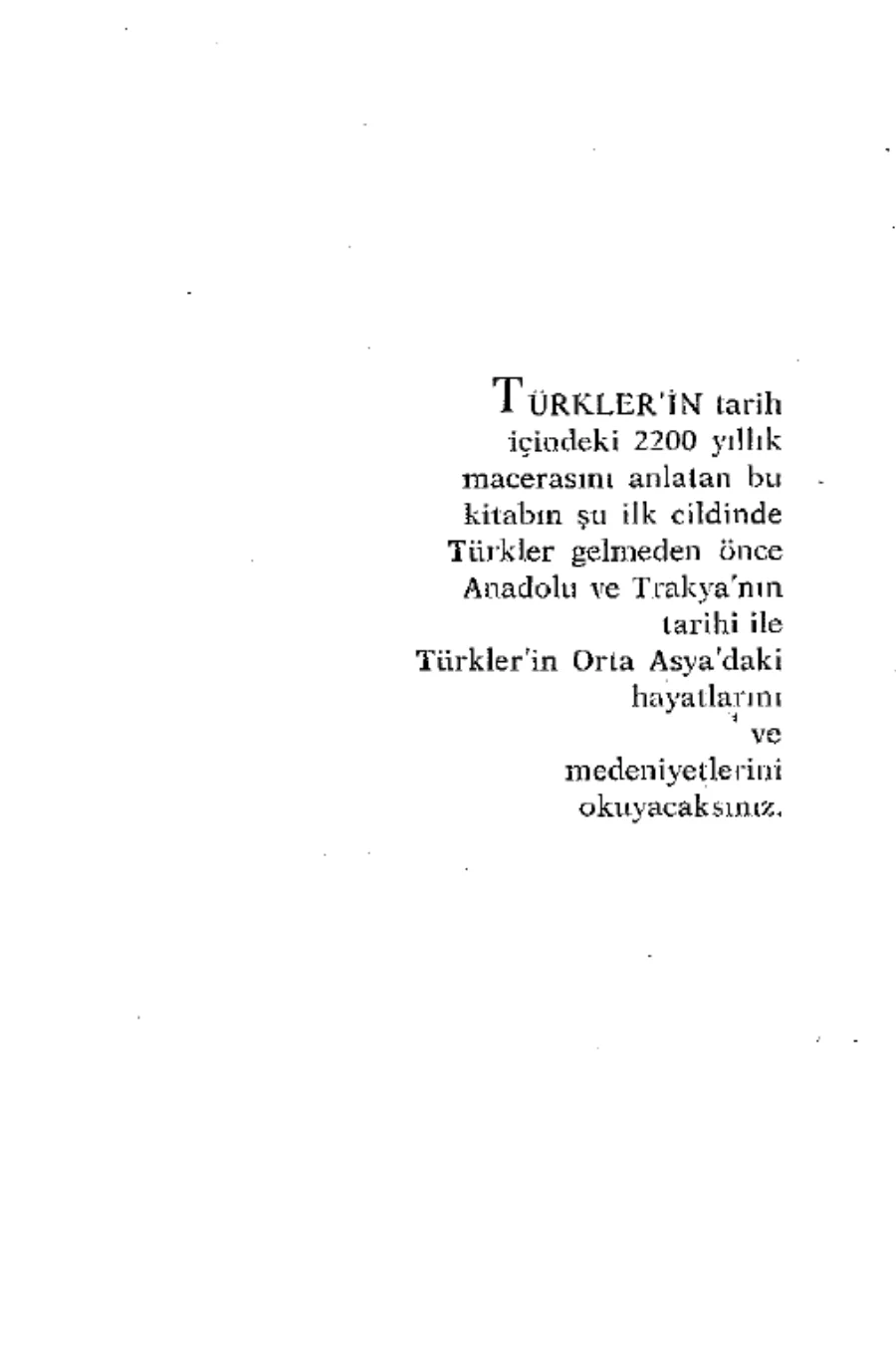 Başlangıcından Zamanımıza Kadar Türkiye Tarihi Cilt 1 kapak görseli