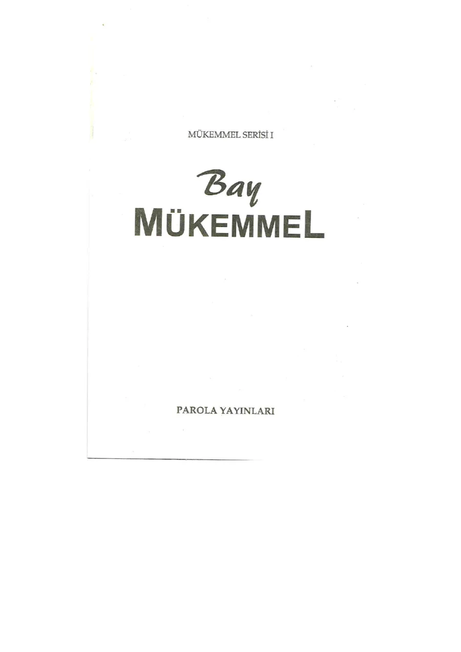 Bay Mükemmel kapak görseli