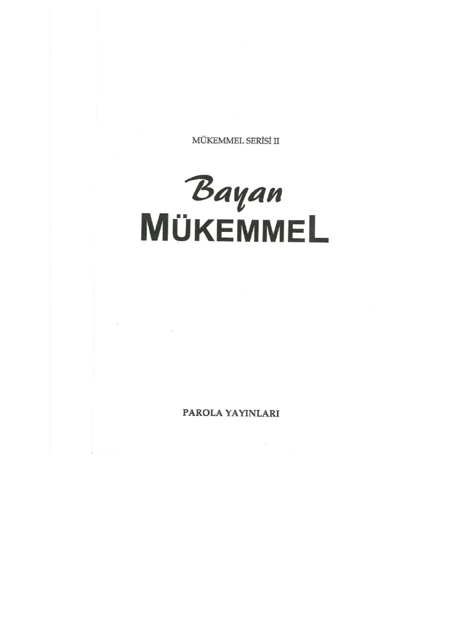 Bayan Mükemmel kapak görseli