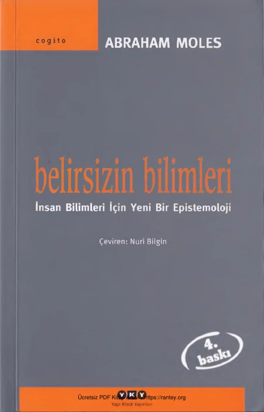Belirsizin Bilimleri kapak görseli