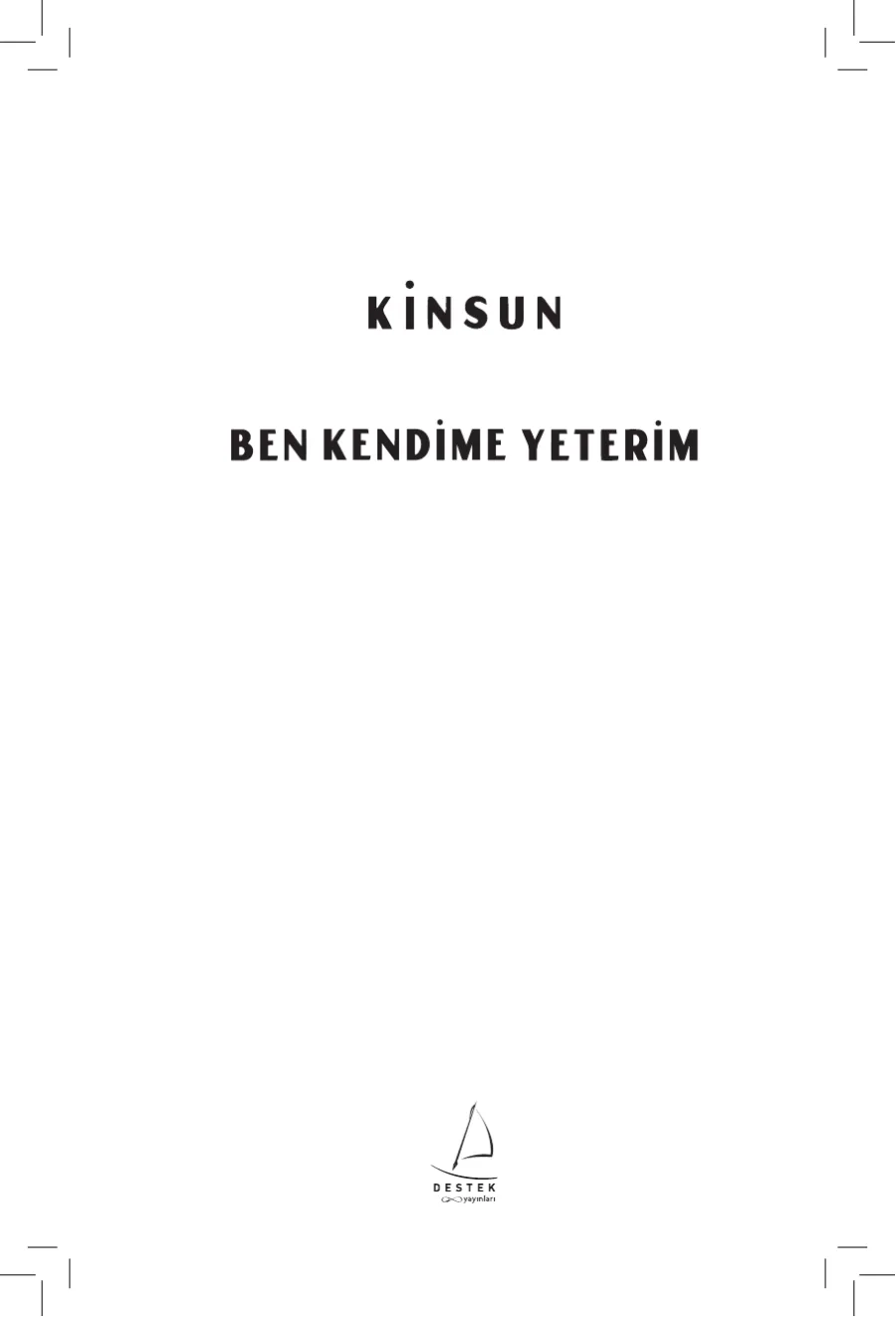 Ben Kendime Yeterim kapak görseli