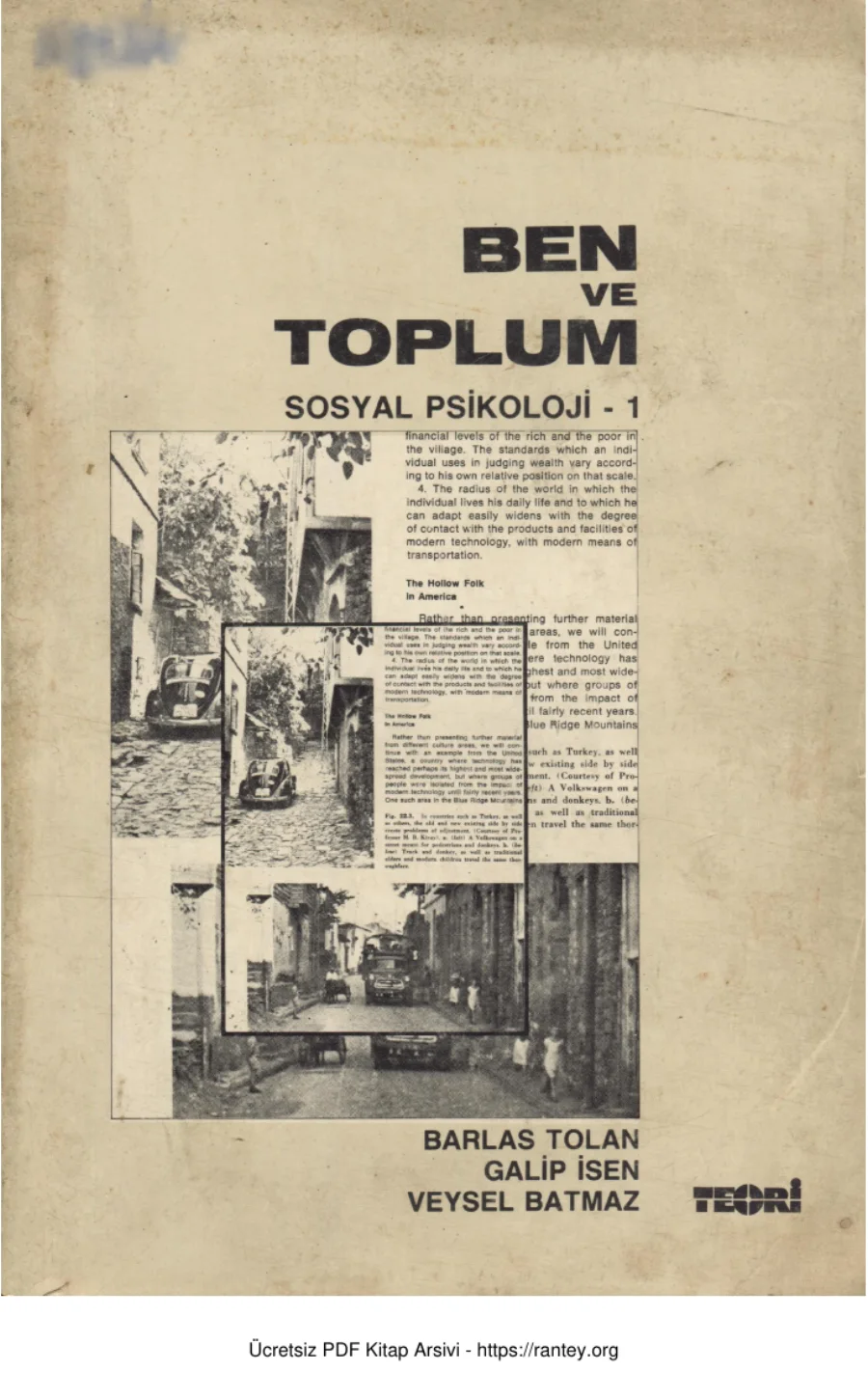 Ben ve Toplum kapak görseli