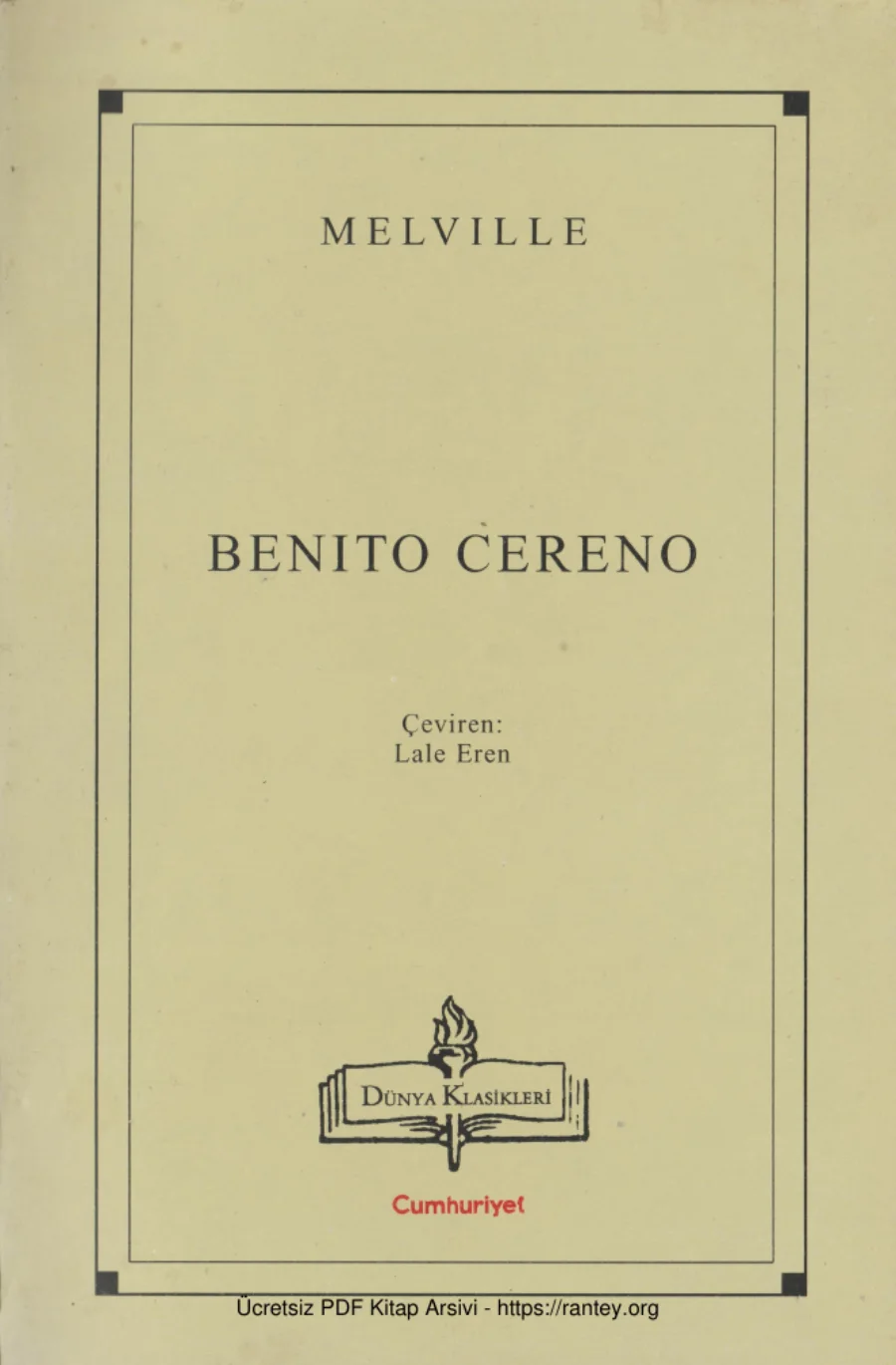 Benito Cereno kapak görseli