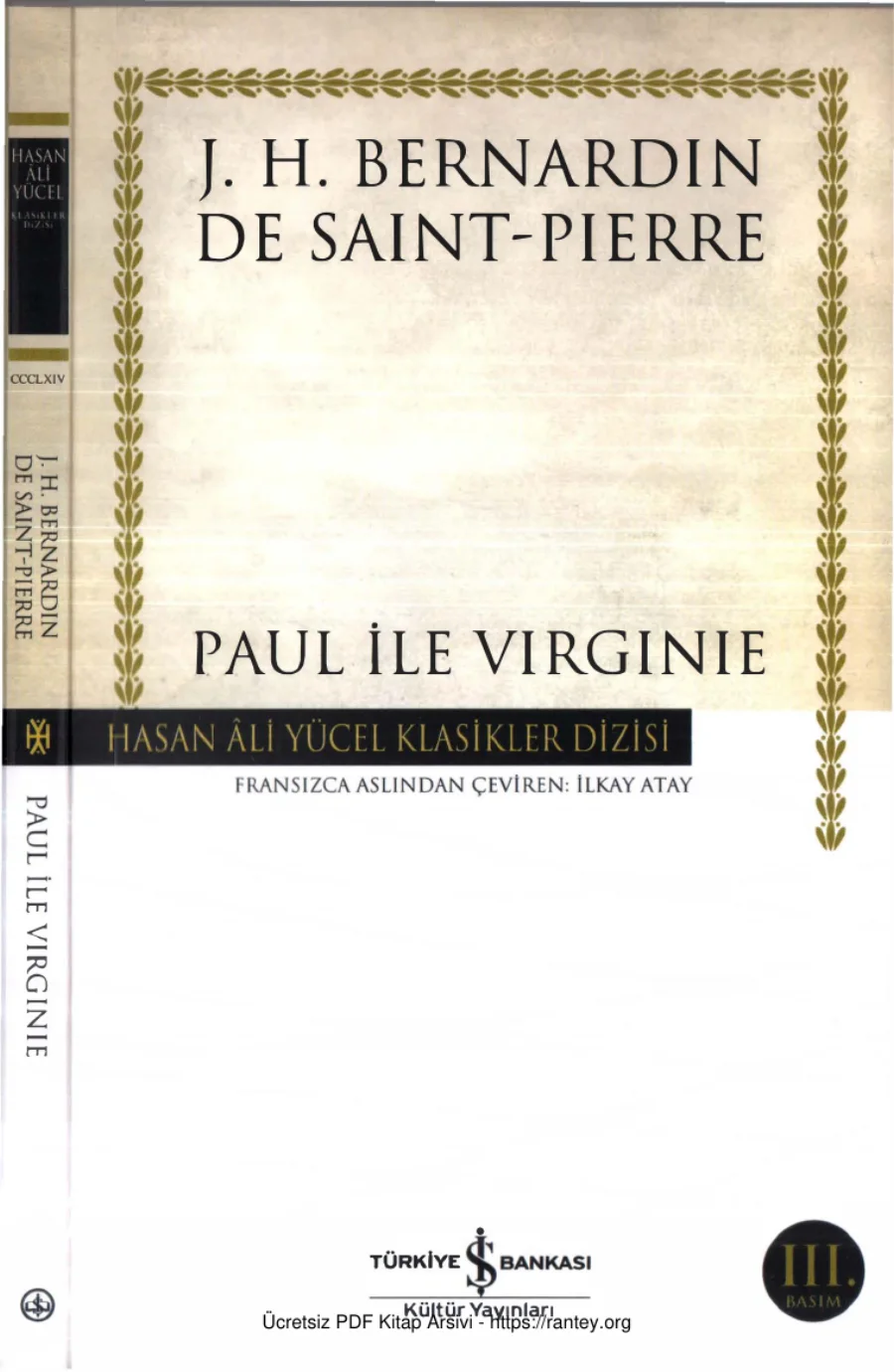 Bernardin De Saint Pierre Paul ile Virginie kapak görseli