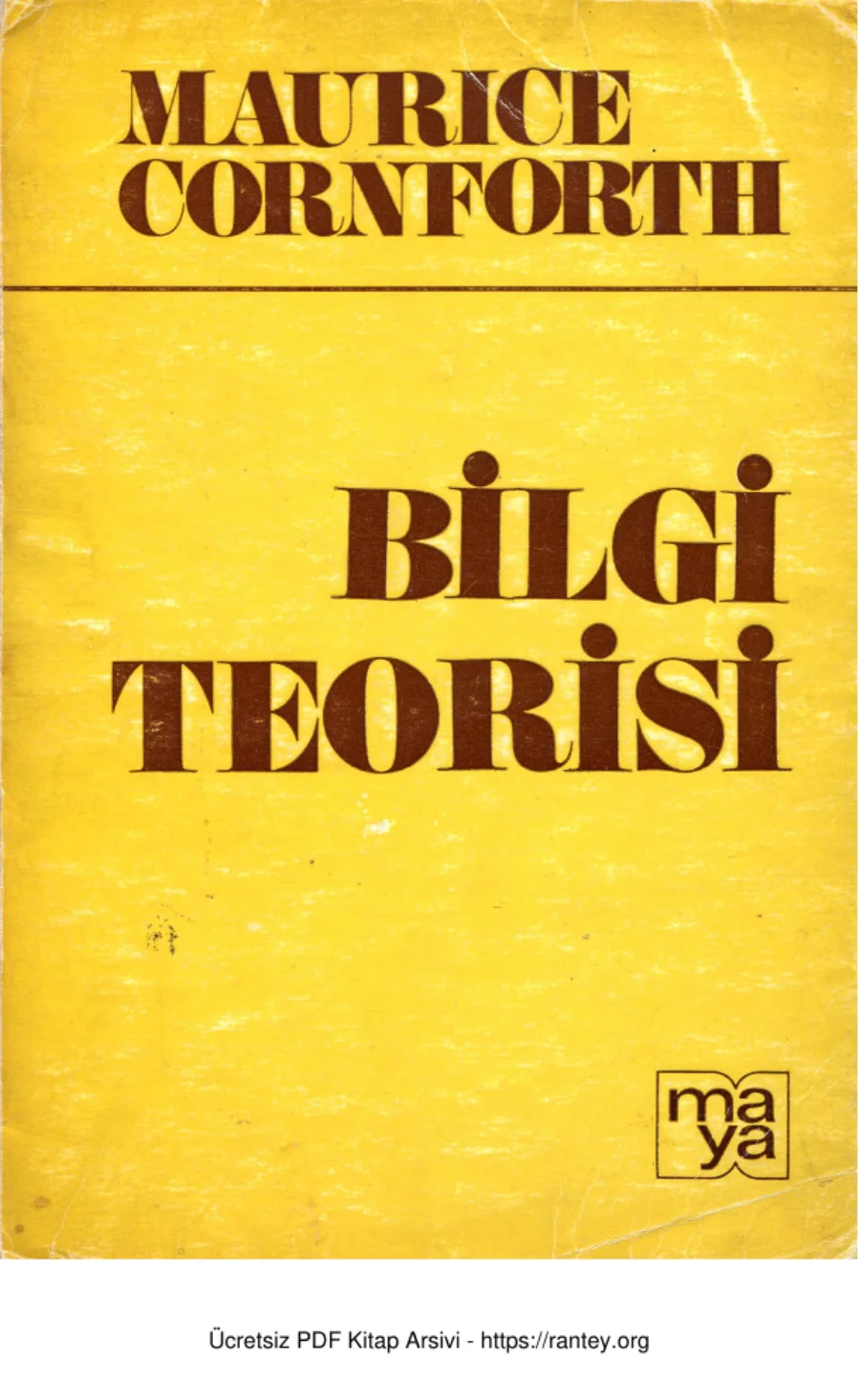 Bilgi Teorisi kapak görseli