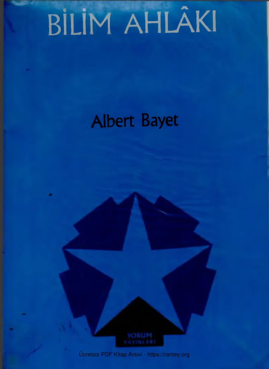 Bilim Ahlakı kapak görseli