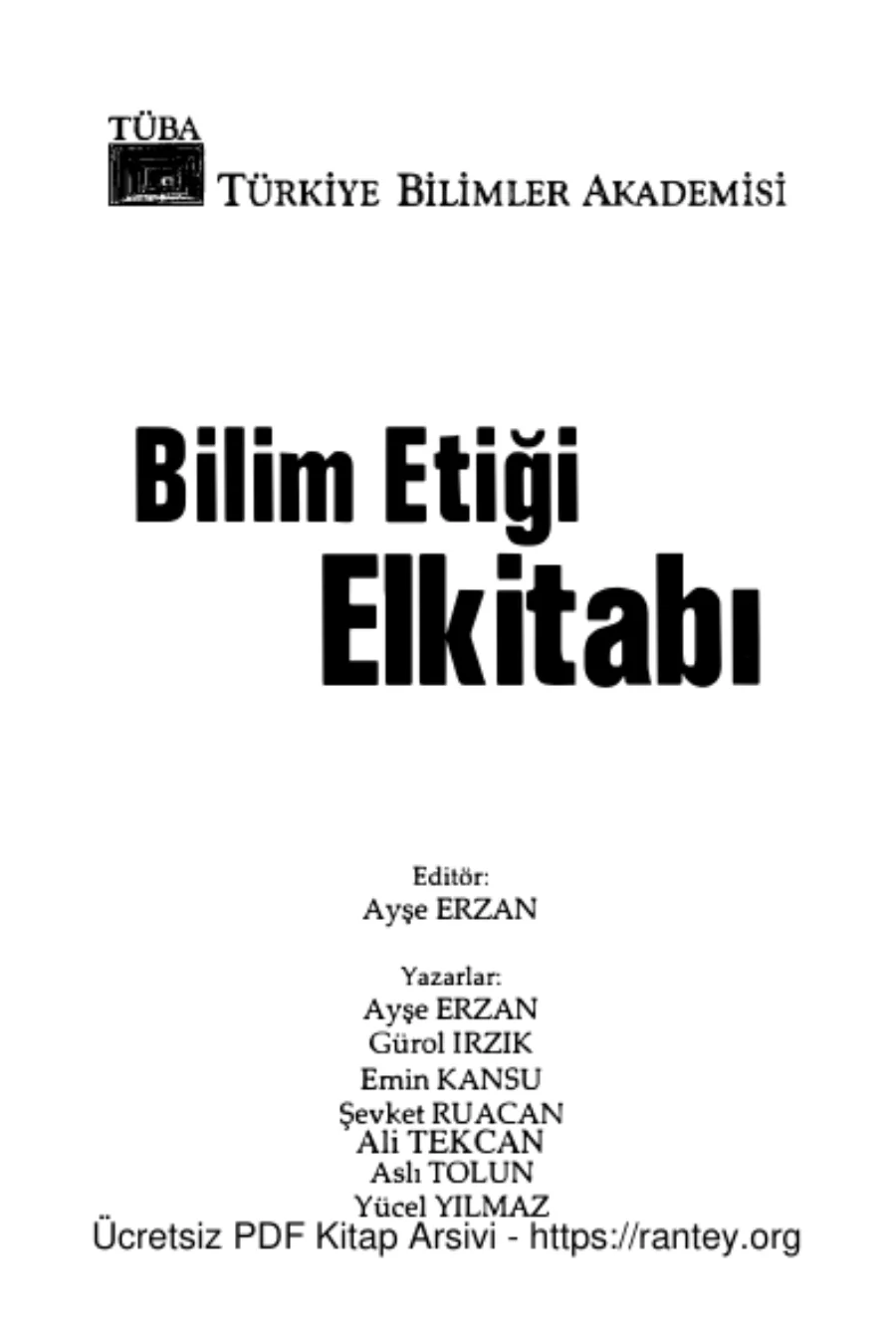 Bilim Etiği El Kitabı kitap kapağı