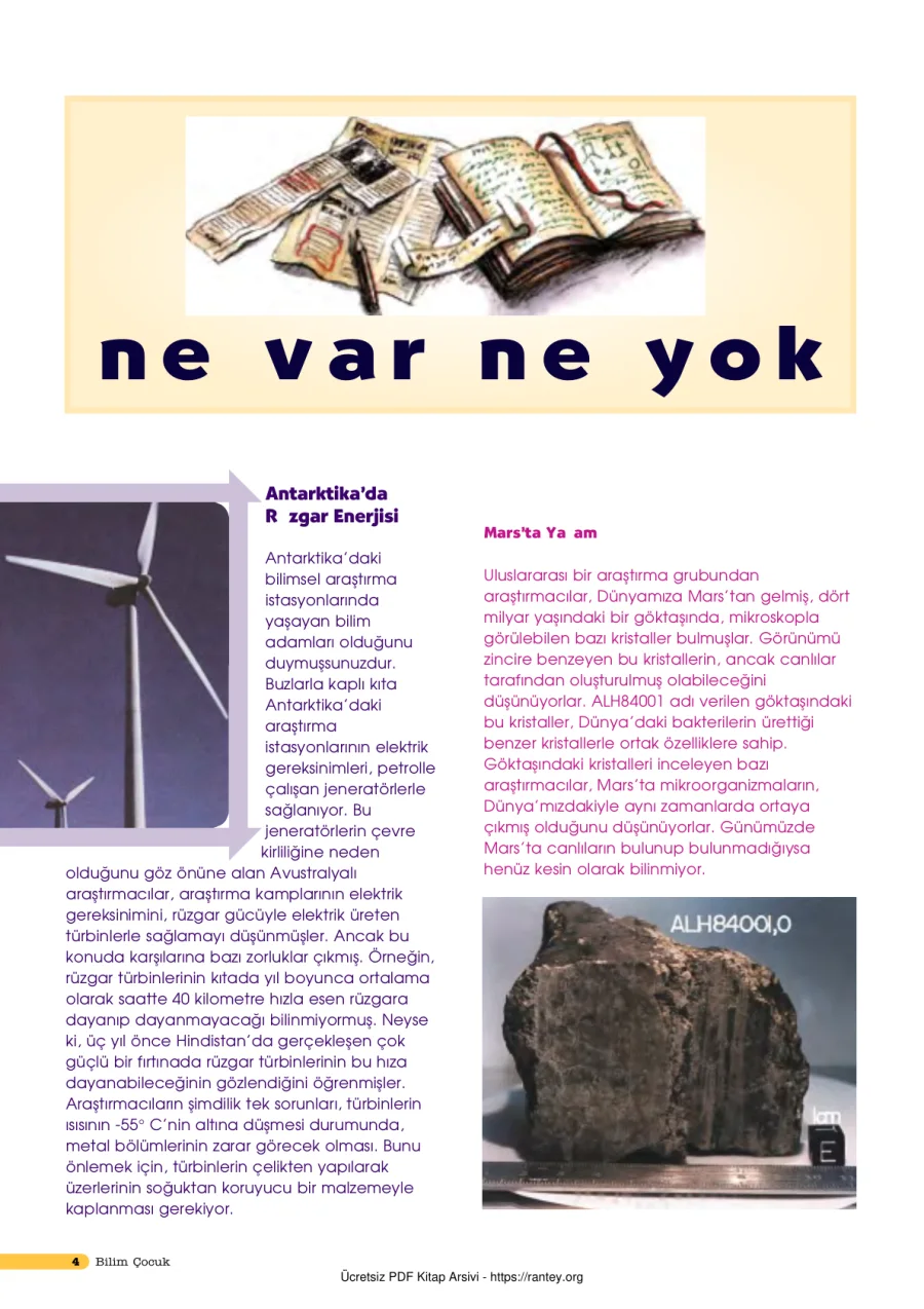 Bilim ve Çocuk Sayı 040 Nisan 2001 kapak görseli