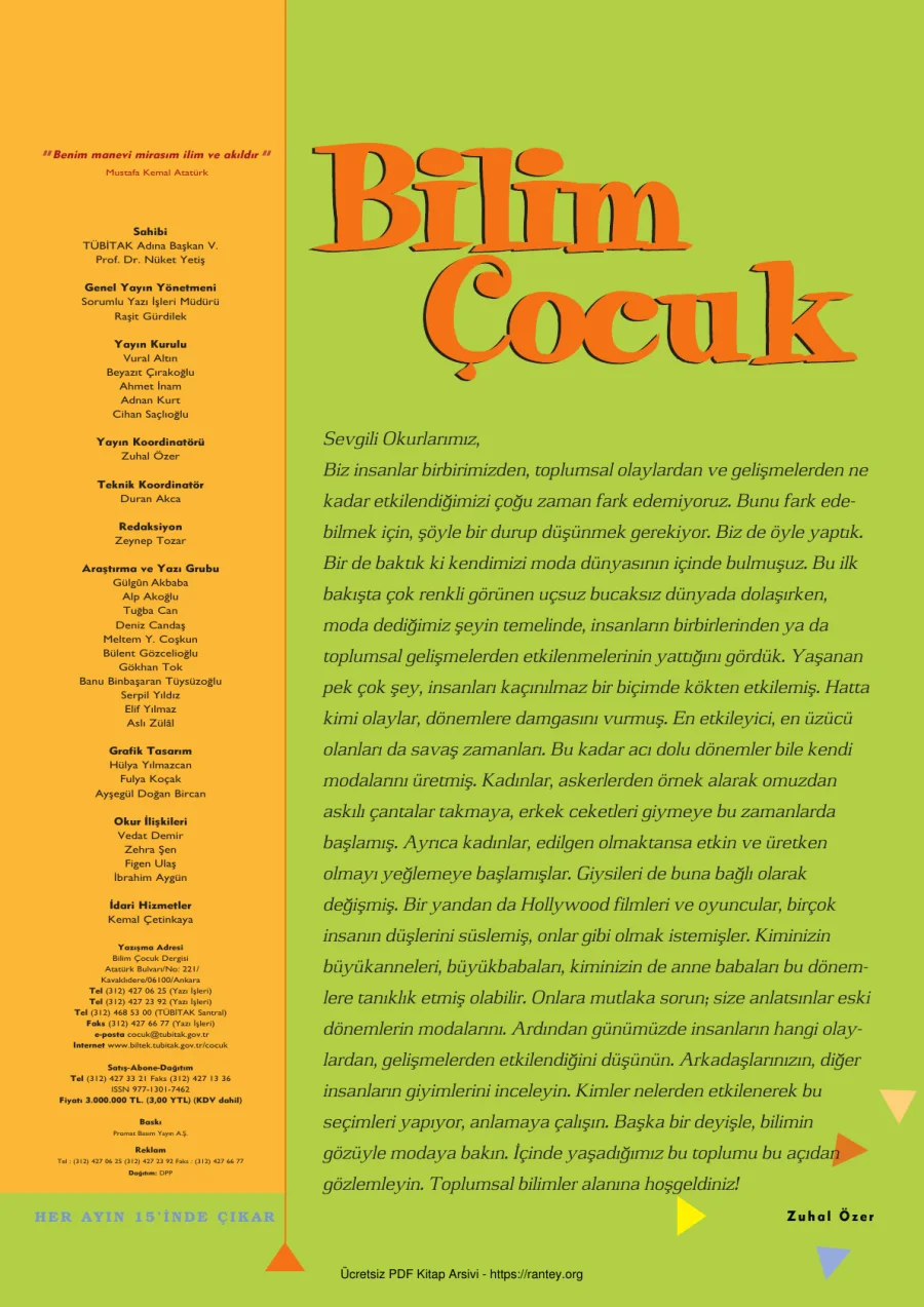 Bilim ve Çocuk Sayı 084 Aralık 2004 kapak görseli