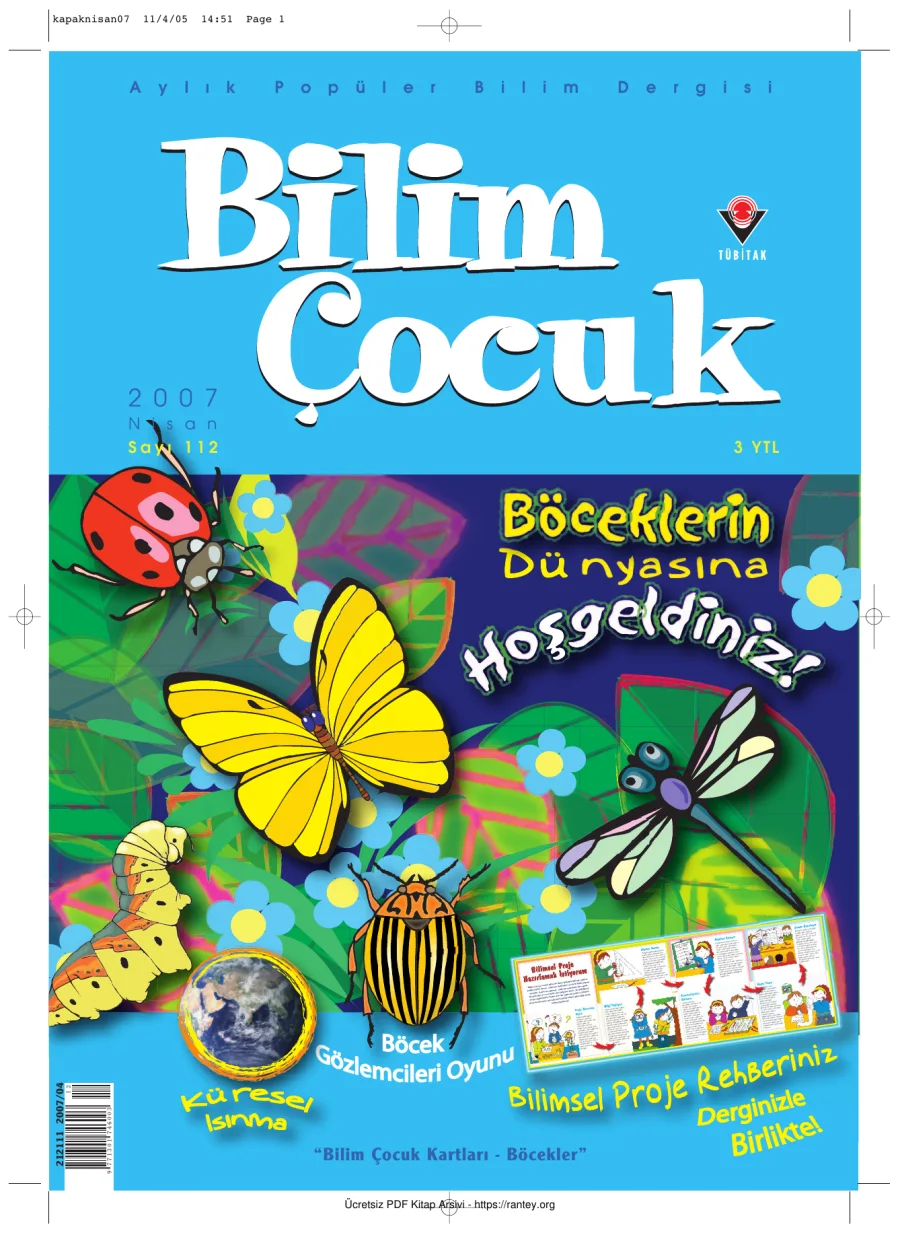 Bilim ve Çocuk Sayı 112 Nisan 2007 kapak görseli