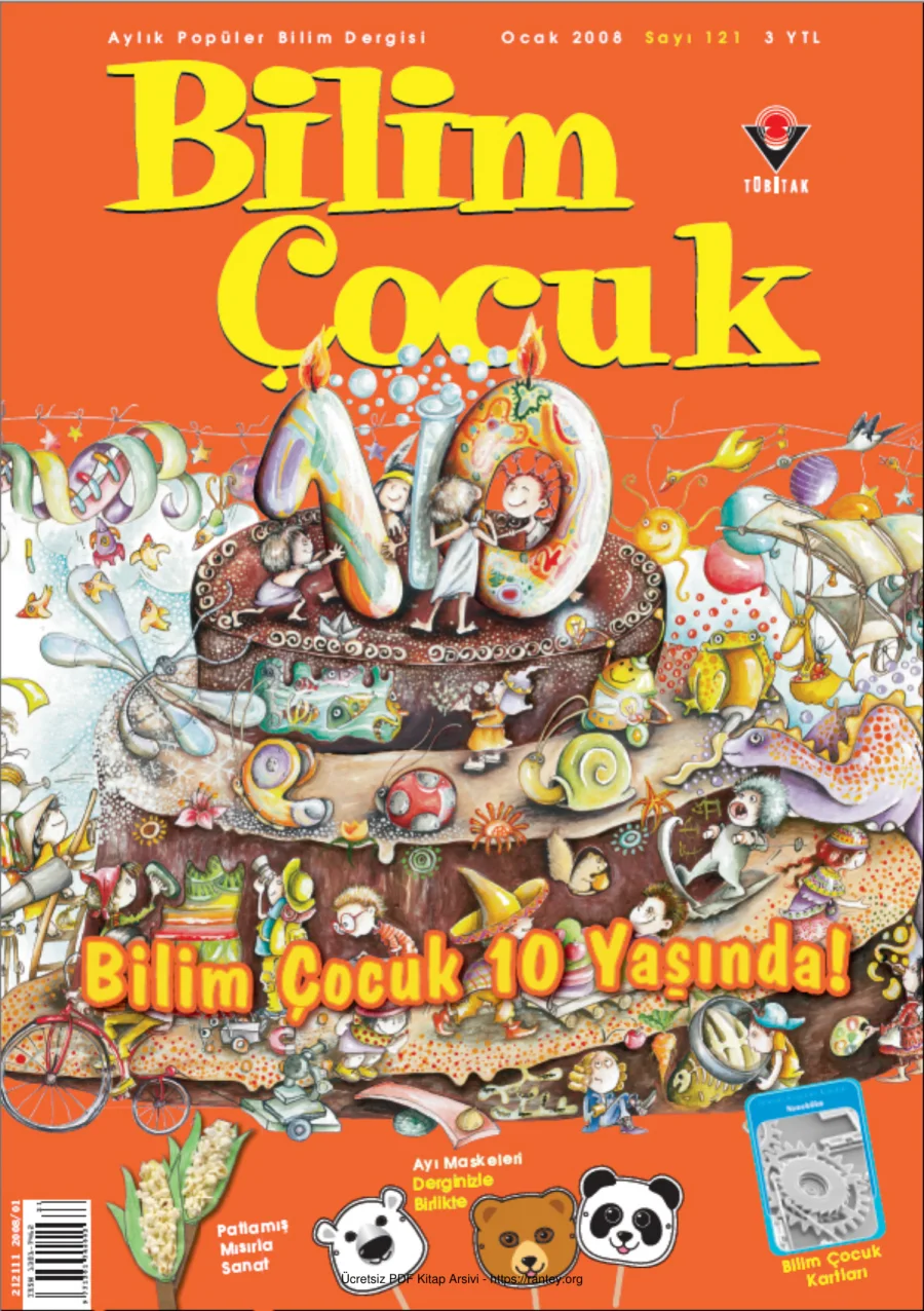 Bilim ve Çocuk Sayı 121 Ocak 2008 kapak görseli