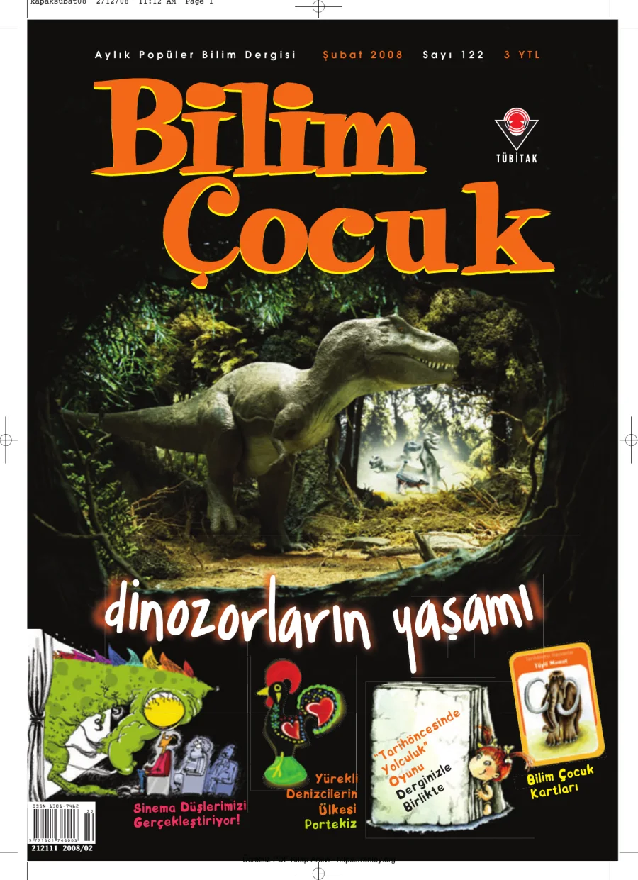 Bilim ve Çocuk Sayı 122 Şubat 2008 kapak görseli