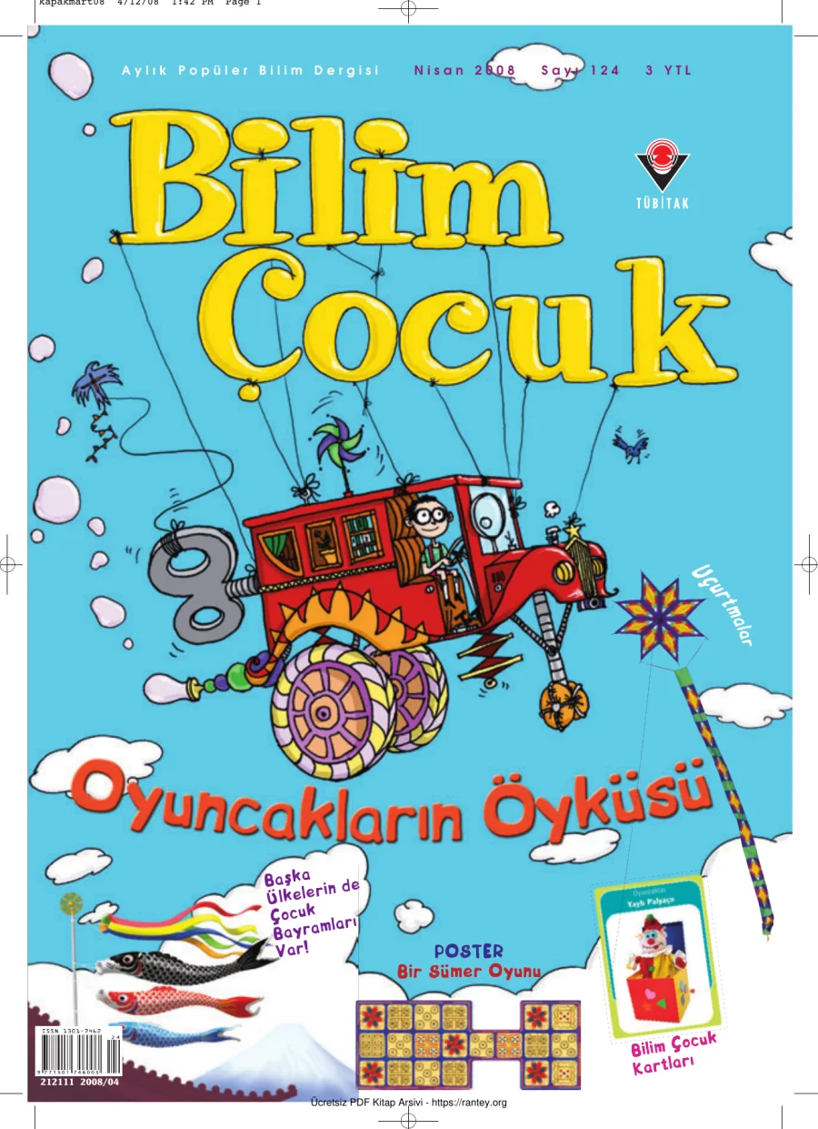 Bilim ve Çocuk Sayı 124 Nisan 2008 kapak görseli