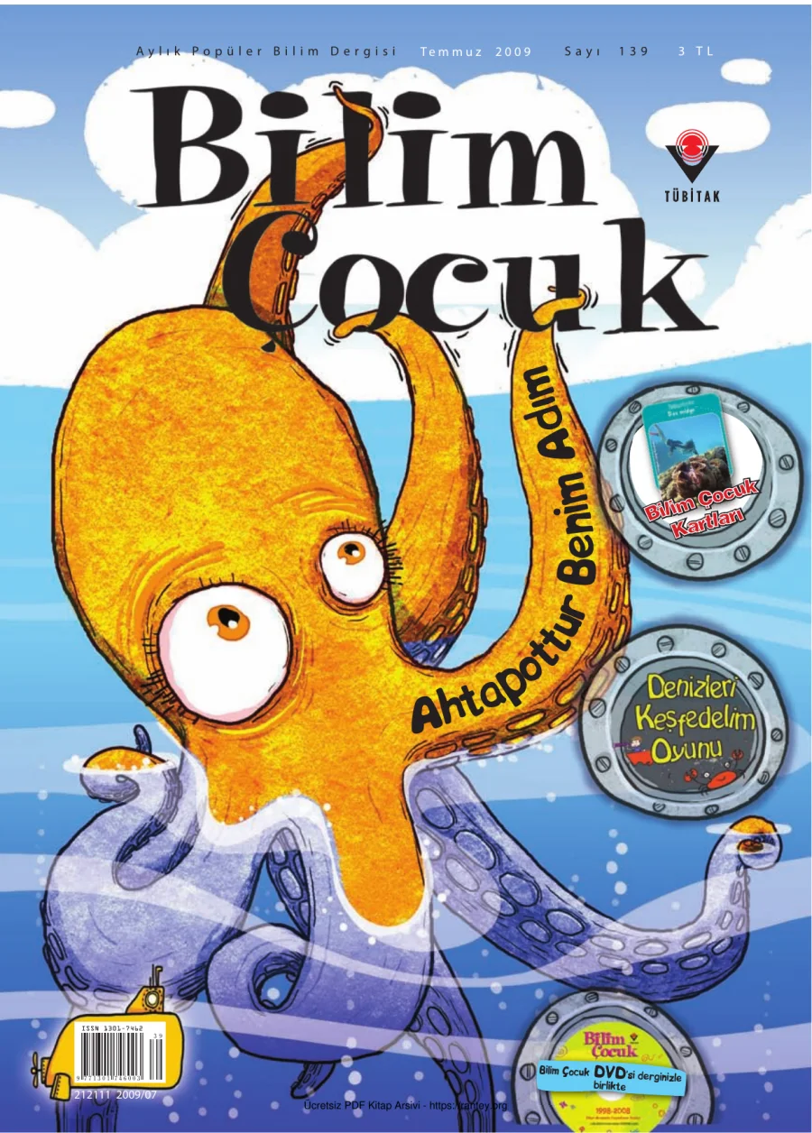 Bilim ve Çocuk Sayı 139 Temmuz 2009 kapak görseli