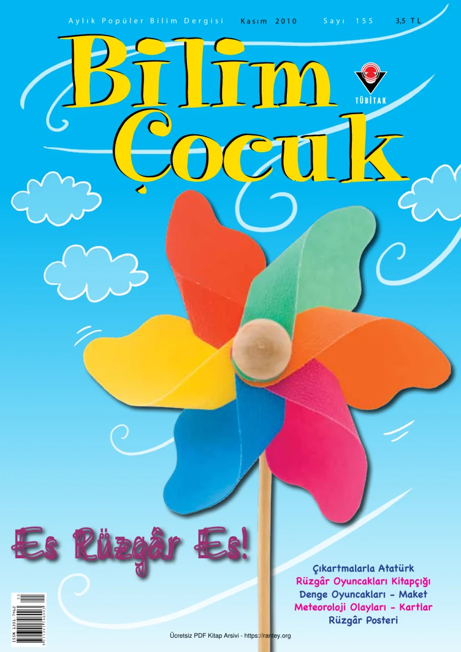 Bilim ve Çocuk Sayı 155 Kasım 2010 kapak görseli