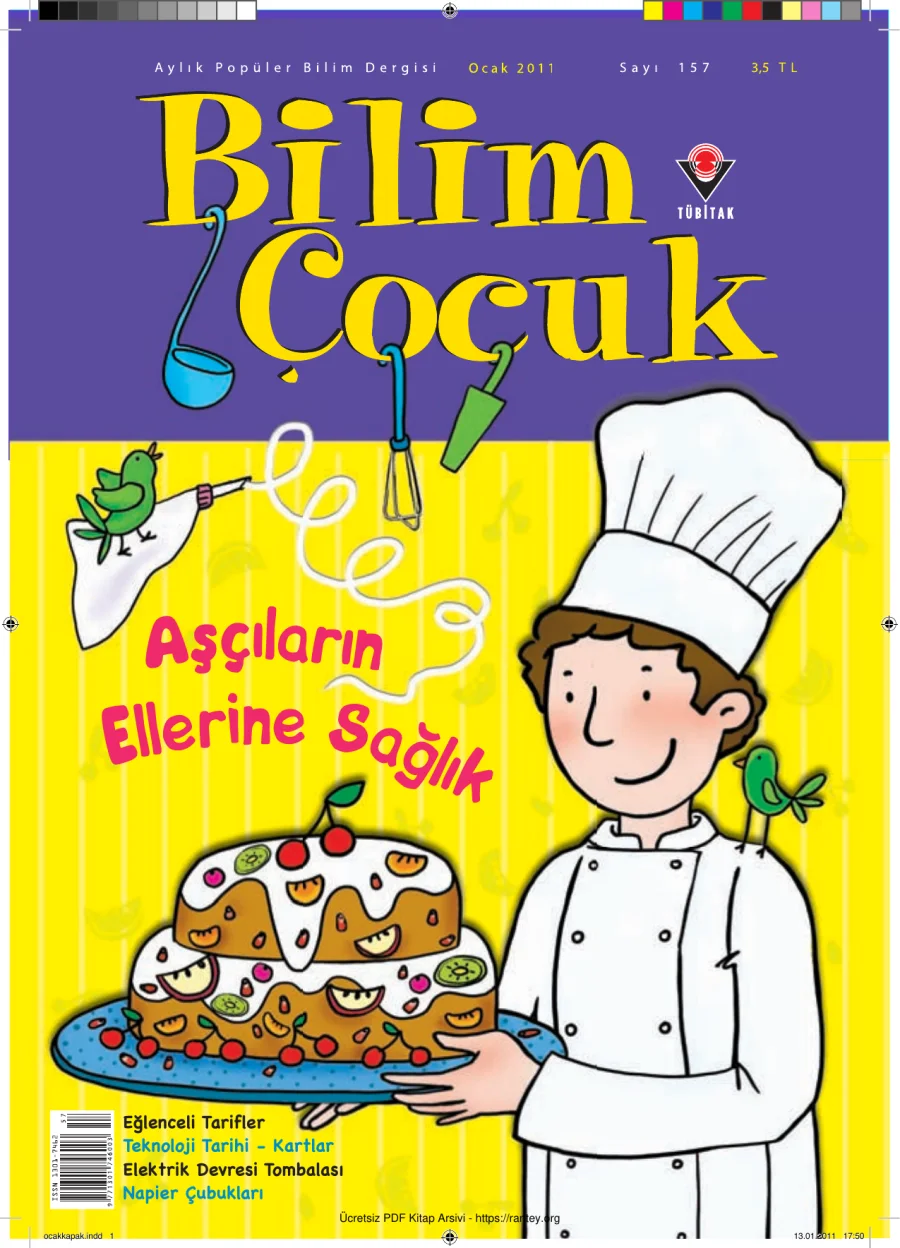 Bilim ve Çocuk Sayı 157 Ocak 2011 kapak görseli