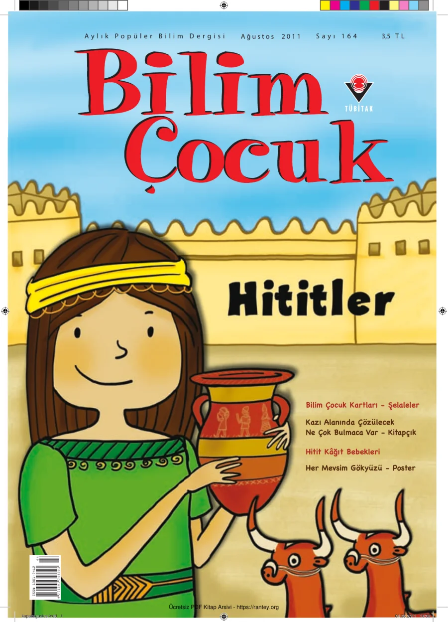 Bilim ve Çocuk Sayı 164 Ağustos 2011 kapak görseli