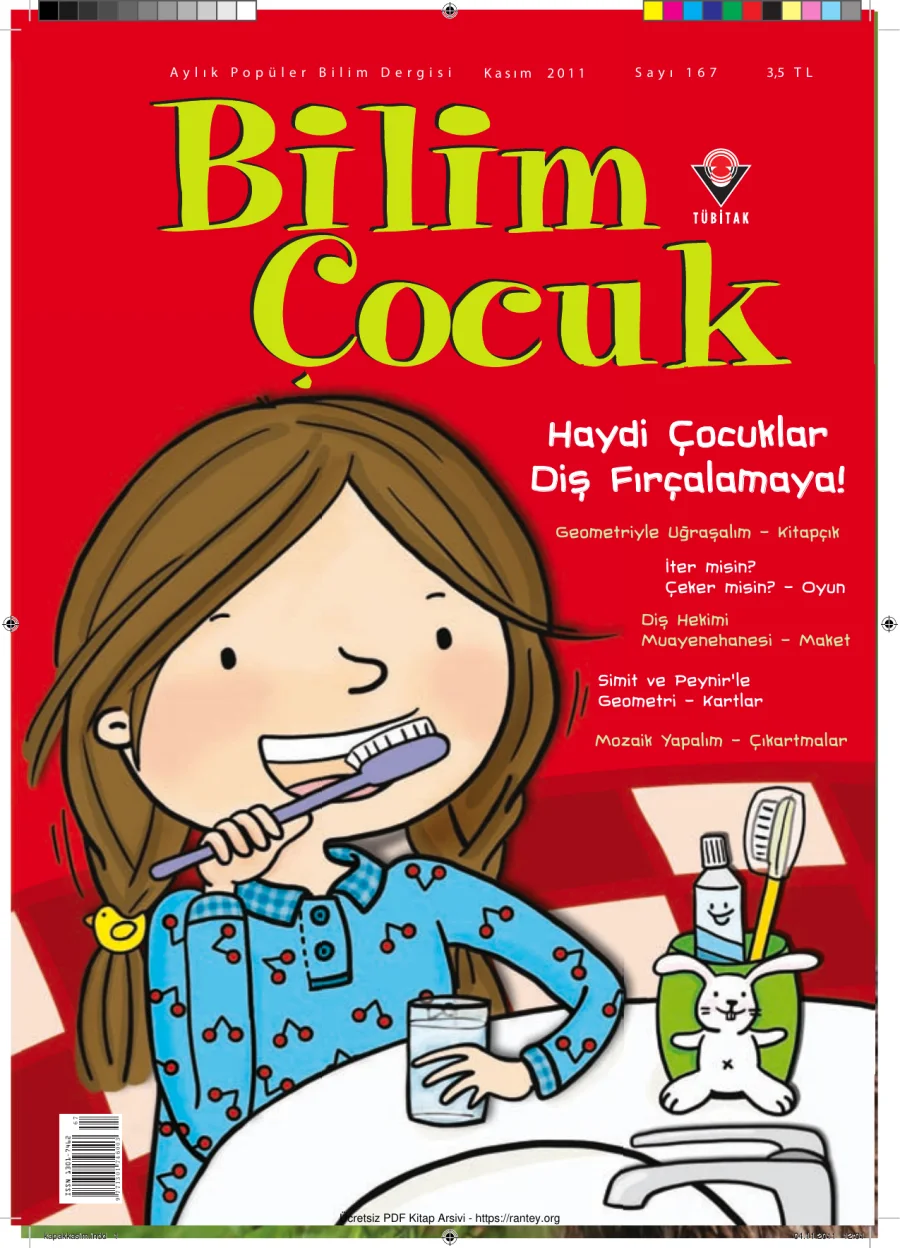 Bilim ve Çocuk Sayı 167 Kasım 2011 kapak görseli