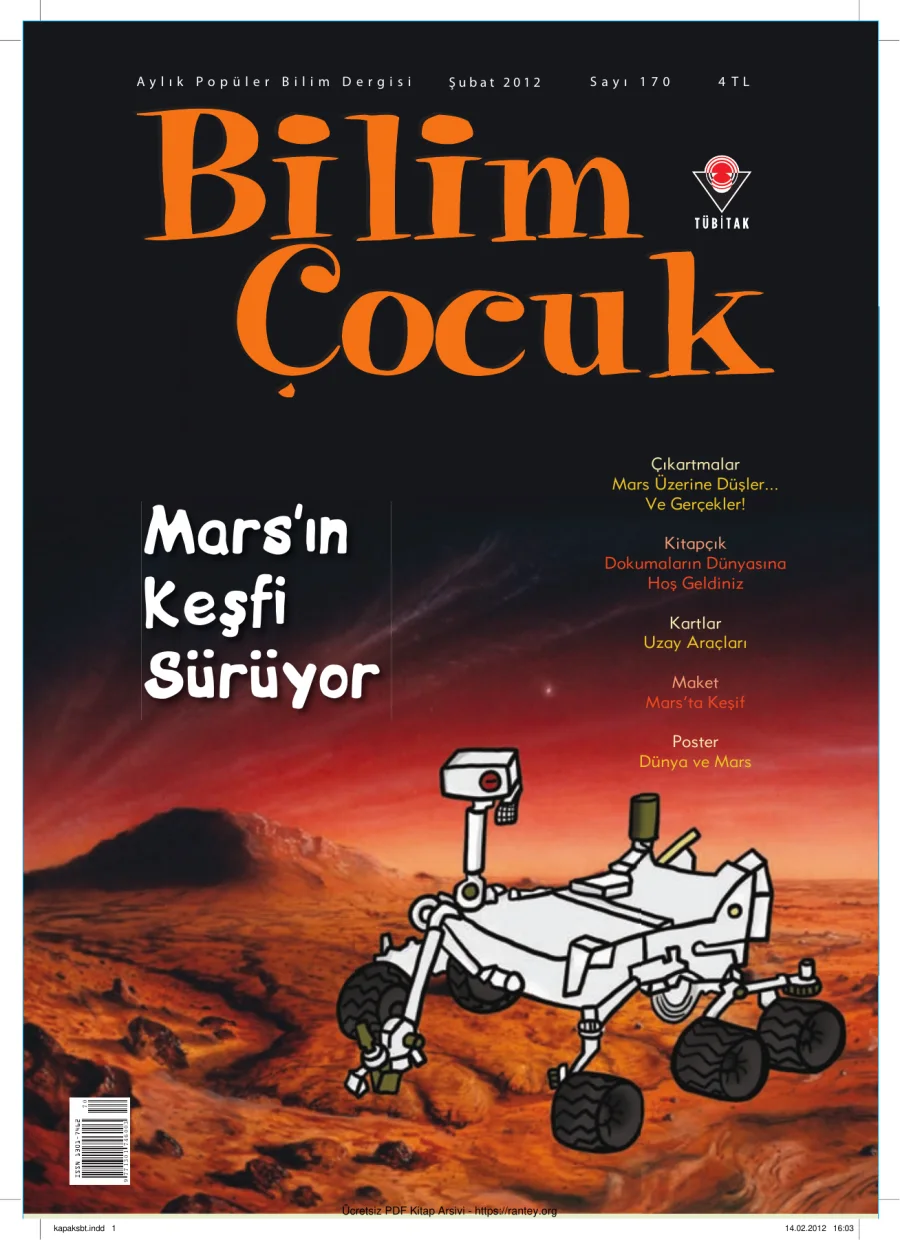 Bilim ve Çocuk Sayı 170 Şubat 2012 kapak görseli