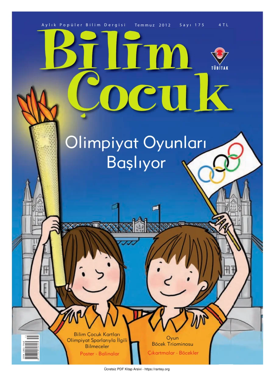 Bilim ve Çocuk Sayı 175 Temmuz 2012 kapak görseli