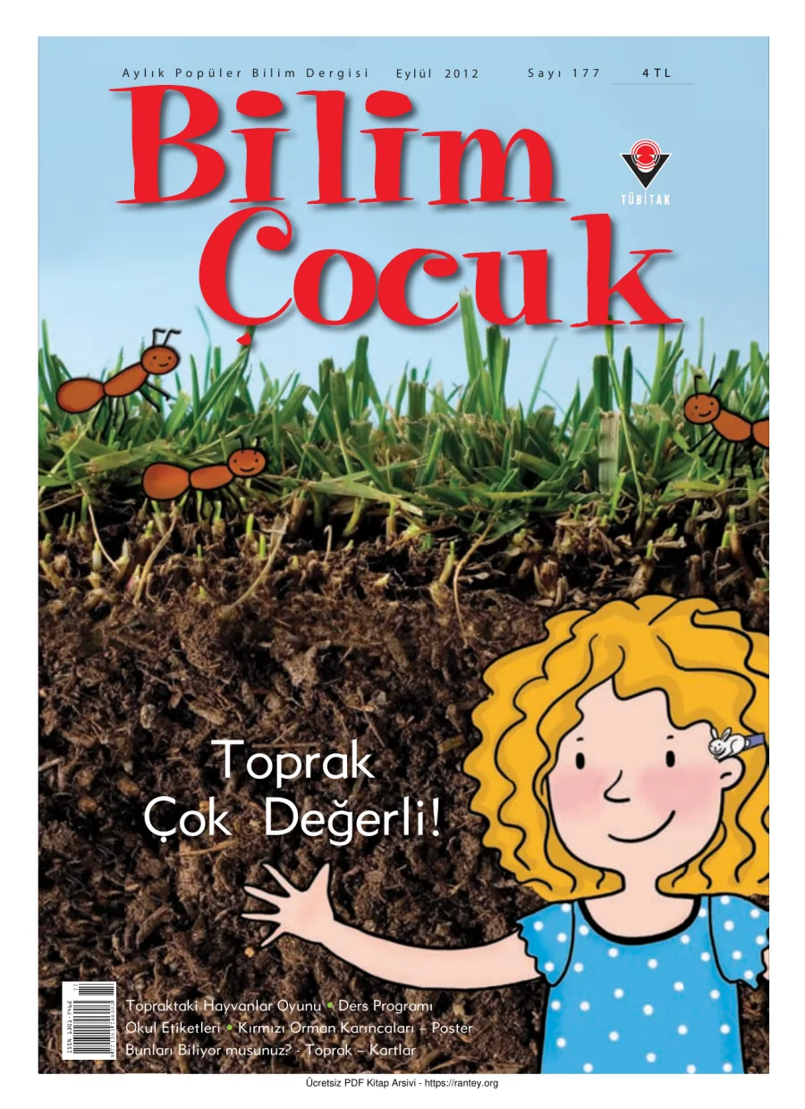 Bilim ve Çocuk Sayı 177 Eylül 2012 kapak görseli